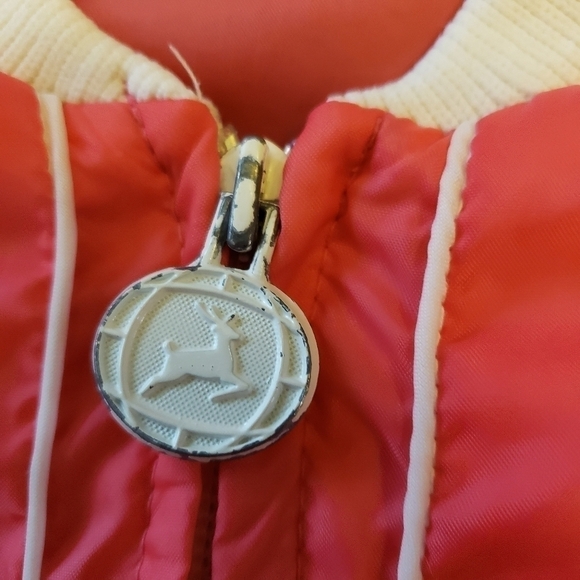 Vintage White Stag Windbreaker M Pink & White Unlined - Picture 5 of 14